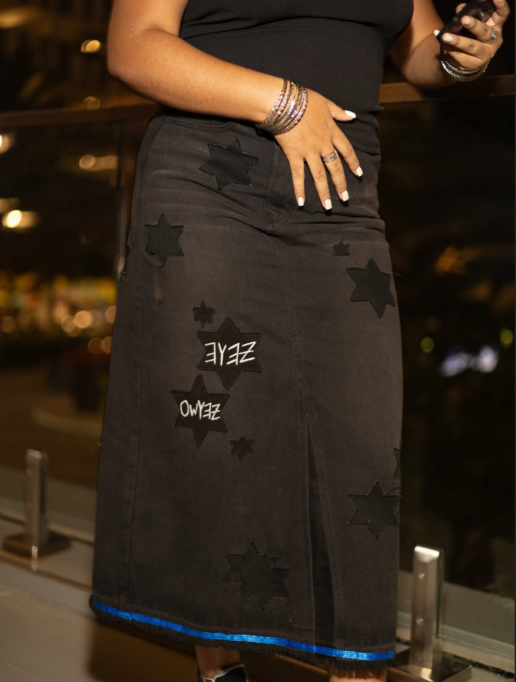 “Solomon’s Lily” Denim Skirt